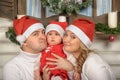 First Christmas for baby Royalty Free Stock Photo