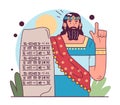 First civilization origin. Ancient Sumerian language and writing.