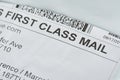 First class mail Royalty Free Stock Photo