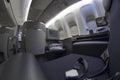 First class seat on Boeing 777-300 in a commercial airplane