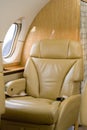 First Class Seat on Corporate Jet Royalty Free Stock Photo