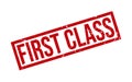 First Class Stamp Seal Vector Illustration Royalty Free Stock Photo