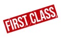 First Class Stamp Seal Vector Illustration Royalty Free Stock Photo