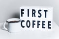 First Coffee lightbox