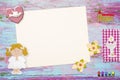 First Communion background for girl Royalty Free Stock Photo