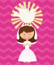 First communion design Royalty Free Stock Photo