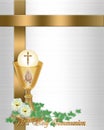 First Communion Invitation Royalty Free Stock Photo