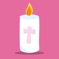 first communion pink candle 02