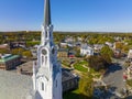 First Congregational Church aerial view, Woburn, MA, USA