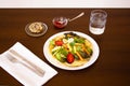 First course, salad dish served Royalty Free Stock Photo