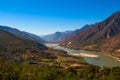 First curve yangtze river Royalty Free Stock Photo