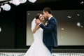 First dance of the cute married couple