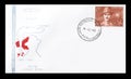 First Day Cover letter printed by India