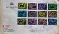 First Day Cover of a San Marino (Italy) series of stamps representing the Zodiac signs.