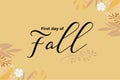 First day of Fall holiday concept Royalty Free Stock Photo