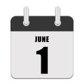 The first day of Month. June 1.