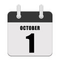 The first day of Month. October 1.