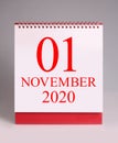 The first day of november 2020