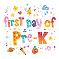 First day of pre K Royalty Free Stock Photo