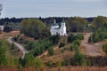 Orthodox church in the village of Verkhnechusovskie Gorodki, Chusovskogo district, Perm Territory. Royalty Free Stock Photo