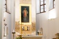The first Divine Mercy image in the Holy Trinity Church in Vilnius, Lithuania Royalty Free Stock Photo