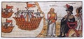 First encounter of Hernan Cortes with la Malinche at Duran Codex Royalty Free Stock Photo