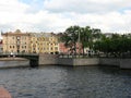 The first engineering bridge and Moyka river, St. Petersburg