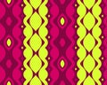 Abstract Dark Pink Green Shape Horizontal Seamless Pattern | Etpa Series