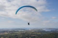 First flight with a tandem paragliding instructor