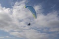 First flight with a tandem paragliding instructor.