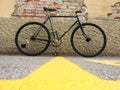 First floor minimal black street bike