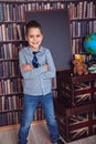 First-grader boy Royalty Free Stock Photo