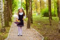 First grader, day of knowledge - 1. September Royalty Free Stock Photo