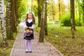 First grader, day of knowledge - 1. September Royalty Free Stock Photo