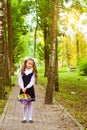 First grader, day of knowledge - 1. September Royalty Free Stock Photo