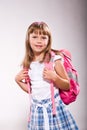 First grader girl Royalty Free Stock Photo