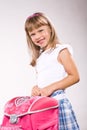 First grader girl Royalty Free Stock Photo