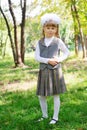 Schoolgirl first grader