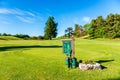 First Hole of Golf Course Royalty Free Stock Photo