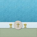 First holy communion invites  background Royalty Free Stock Photo