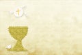 First holy communion invitation card Royalty Free Stock Photo