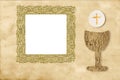 First Holy Communion invitation card Royalty Free Stock Photo