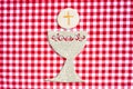 First holy communion invitation card Royalty Free Stock Photo