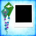 First Holy communion photo frame Royalty Free Stock Photo