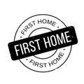 First Home rubber stamp Royalty Free Stock Photo