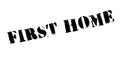 First Home rubber stamp Royalty Free Stock Photo