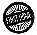 First Home rubber stamp Royalty Free Stock Photo