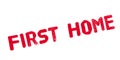 First Home rubber stamp Royalty Free Stock Photo