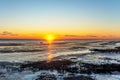 The first ice on the Gulf of Finland Royalty Free Stock Photo