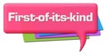 First Of Its Kind Pink Colorful Comment Symbol